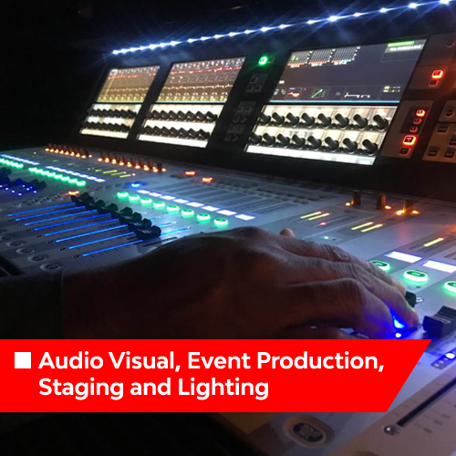 Audio Visual, Event Production, Staging and Lighting